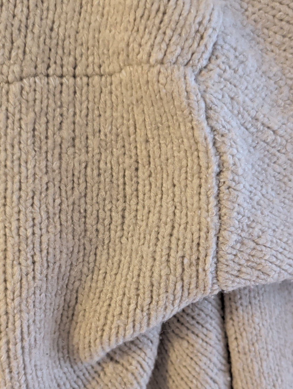 Vince Draped Open-Front Wool Blend Cardigan in Light Beige - Picture 8 of 10